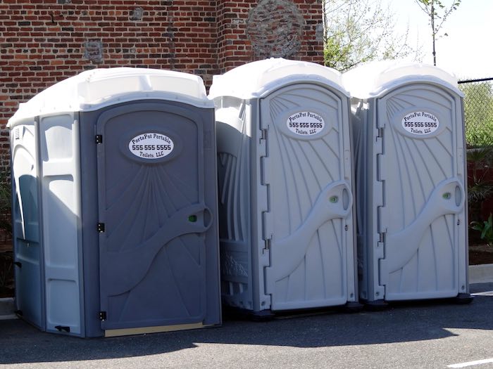 Bathroom rentals available.