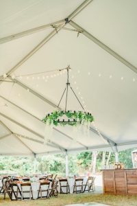 rental tent chandilier
